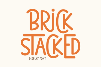 Stacked Brick Fonts for Bold Graphic Design