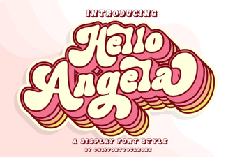 Hello Angela Font for Creative Typography Projects