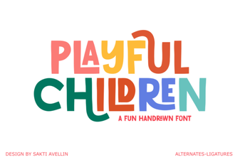Creative Fonts for Fun Children's Projects