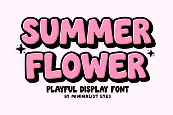 Floral Summer Fonts for Beautiful Design Projects