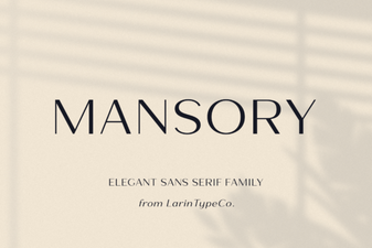 Mansory Fonts for Modern Creative Projects