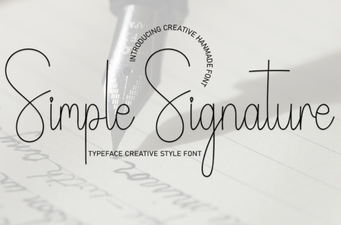 Craft with Simple Signature Fonts for Unique Projects