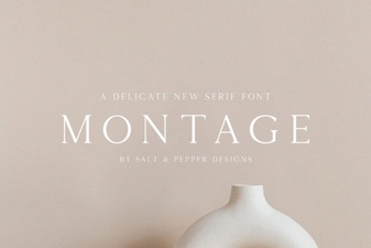 Montage Font: Creative Typography Designs