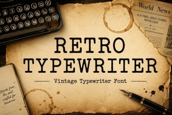 Retro Fonts for Creative Typewriter Projects